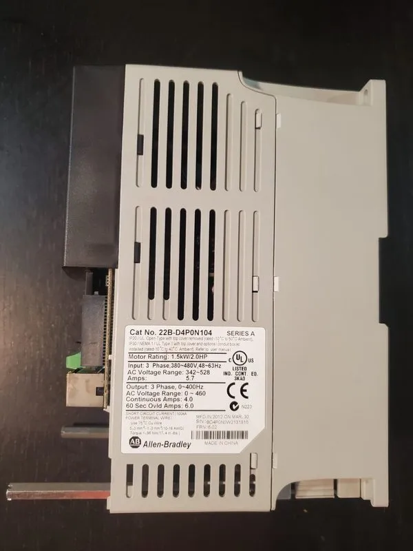 Частотный преобразователь ALLEN BRADLEY AC DRIVE POWERFLEX-40 22B-D6P0N104 2.2KW — фото лота 4