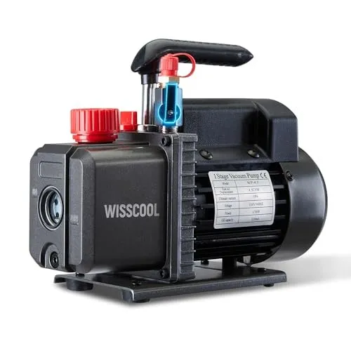 Насос 4.5CFM Vacuum Pump HVAC Manifold Gauge Set w/ Leak Detector — фото лота 1