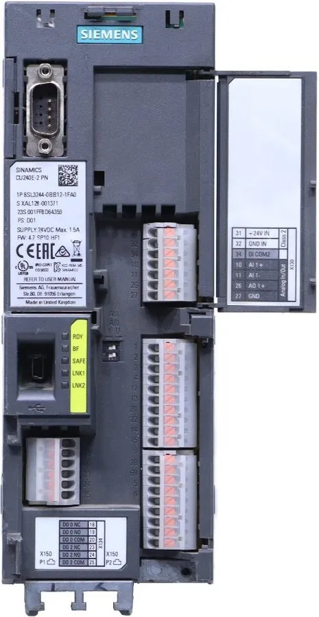 Частотный преобразователь SIEMENS 6SL3244-0BB12-1PA1 CU240E-2 DP VER.A03-4.5 SIN