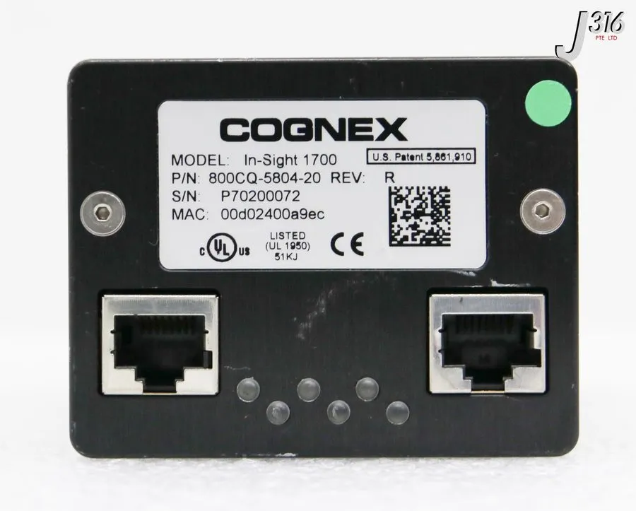 Датчик Cognex In-Sight 1700 Wafer er Sensor 800CQ-5804-20