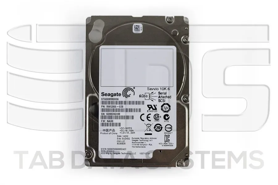 Жёсткий диск HP ST600MM0006 EG0600FCVBK 600GB 10K 2.5" SAS HDD 693569-003 507129