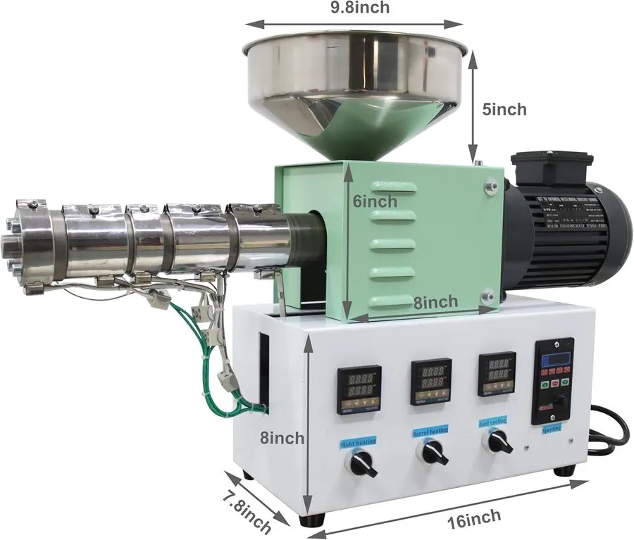 Оборудование ЧПУ SJ15/25/35 Single Screw Extruder Plastic Heating Extruding Mach — фото лота 1