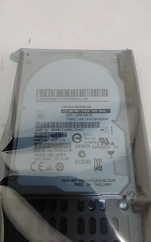 Жёсткий диск IBM 00RX915 2076-3544 01NN119 1.8TB 2.5" SAS 12G V7000 HARD DRIVE