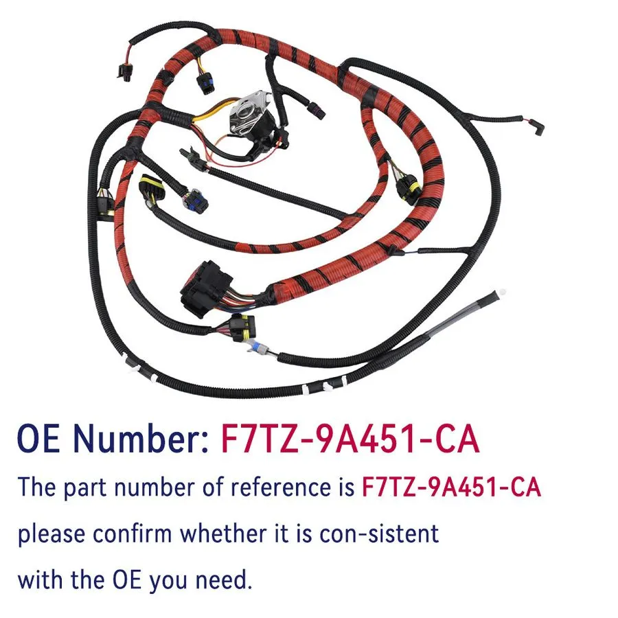 Жгут проводов F7TZ-9A451-CA Engine Wiring Harness — фото лота 2