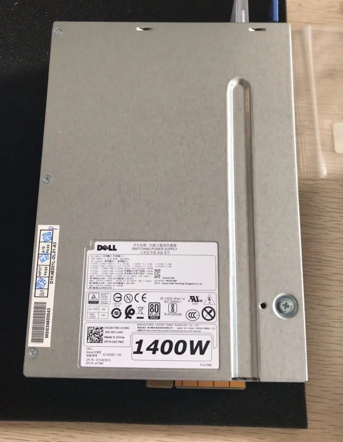 Блок питания Dell 2CTMC 1400W Power Supply H1400EF-00 PSU Precision T7820 T7920 