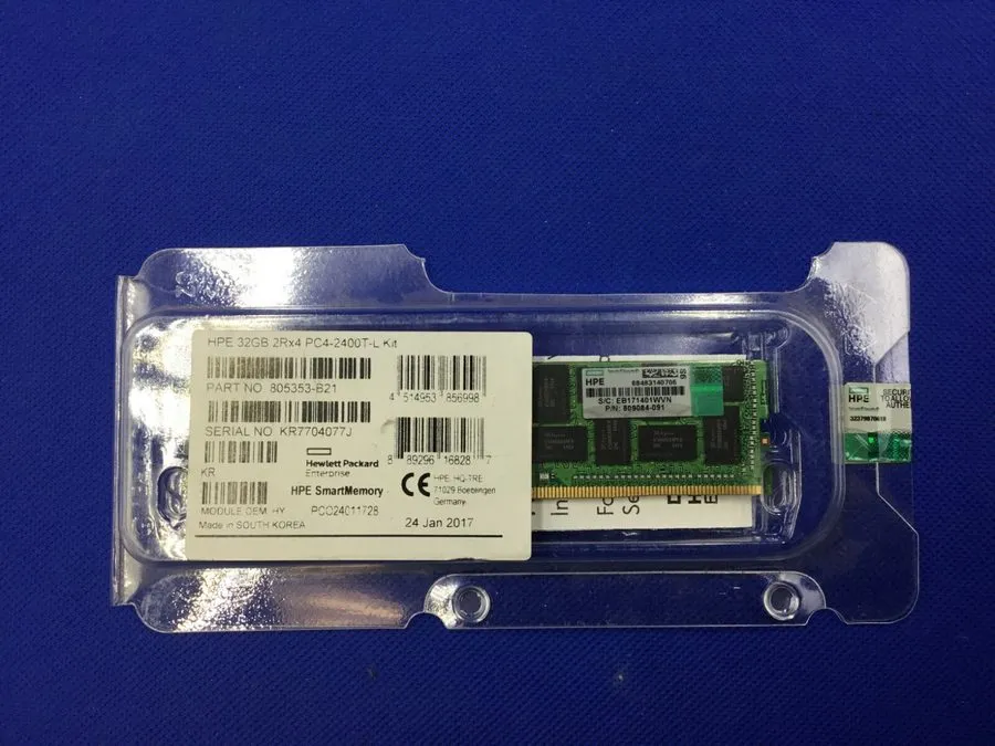 Модуль памяти 809084-091 HPE 32GB (1X32GB) 2RX4 PC4-2400T MEMORY 805353-B21 8194