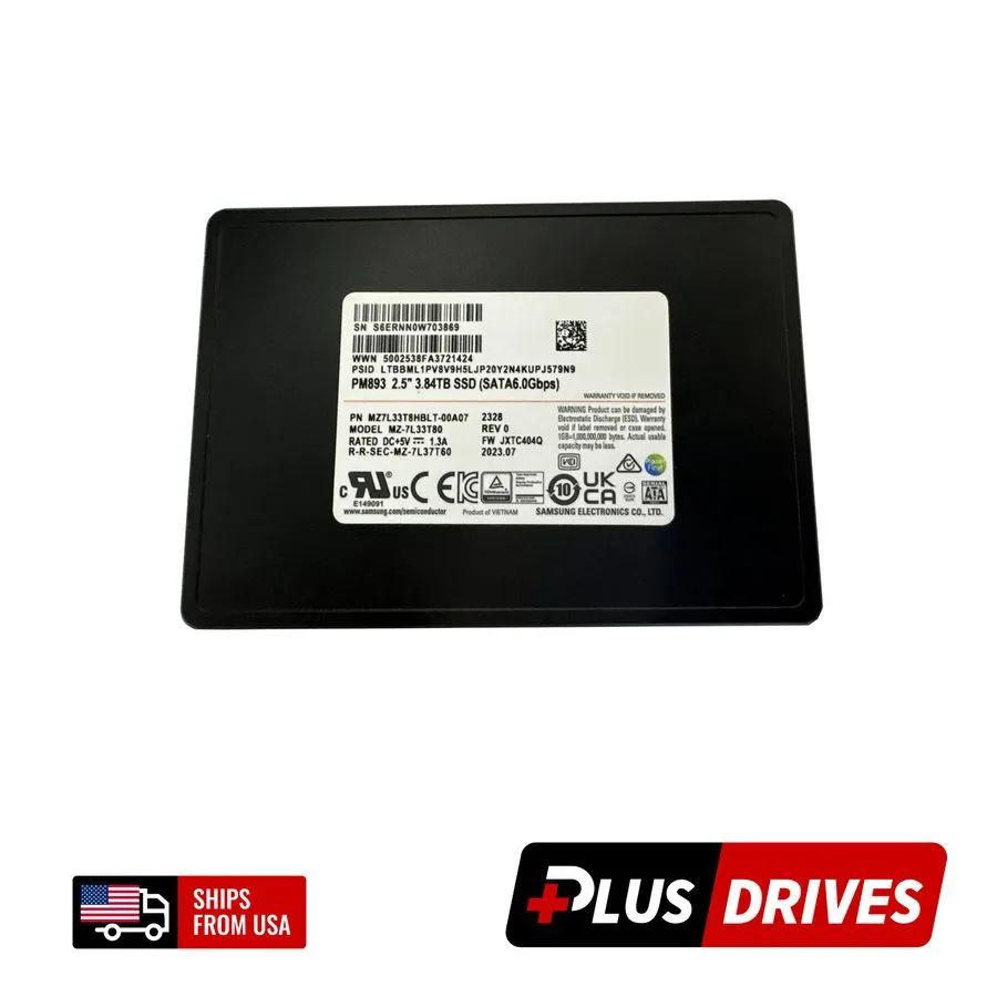 SSD-накопитель Samsung PM893 2.5" 1.92TB SATA III