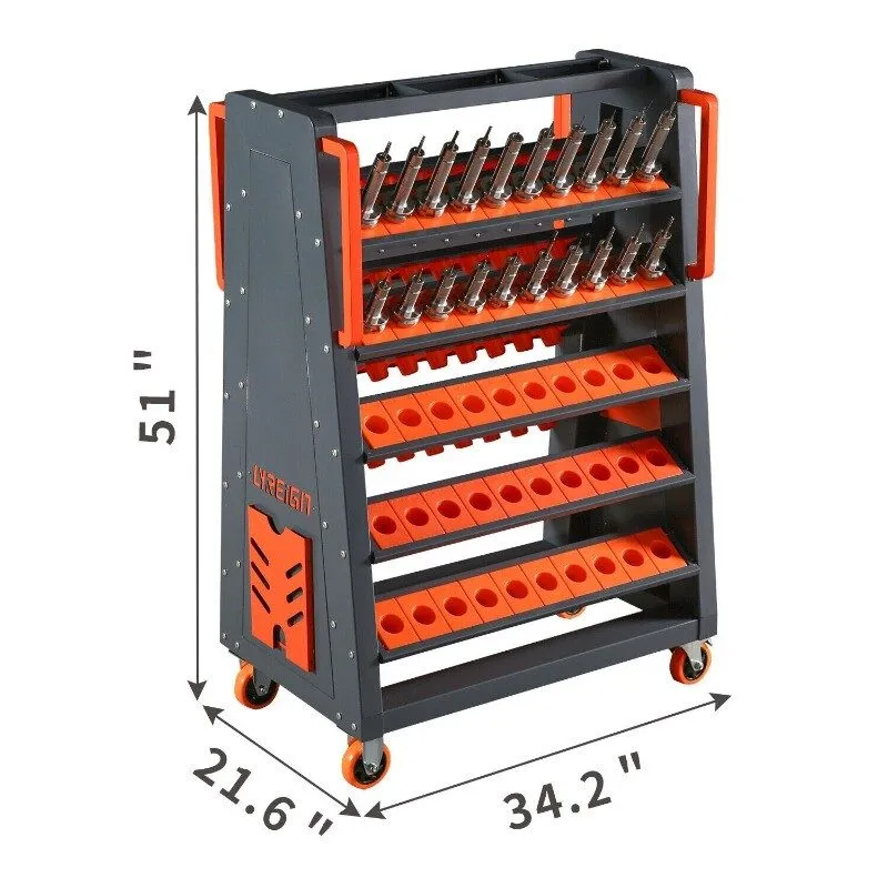 Режущий инструмент CAT40 CNC Tool Cart-100CAP 5-Tier CNC Rolling Carts, 40 Taper — фото лота 1