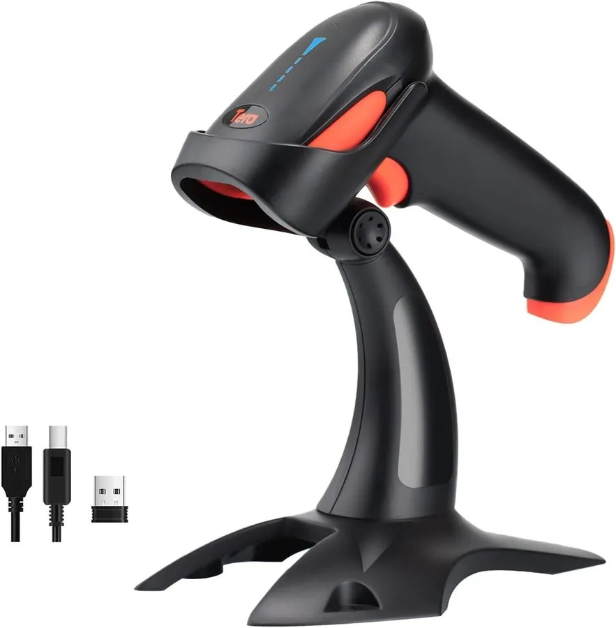 Сканер штрих-кода Tera Wireless 1D 2D QR Barcode Scanner HW0002 Handheld USB Cod