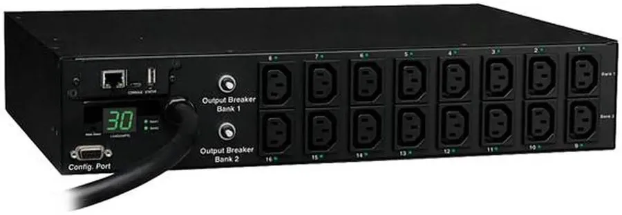 Блок розеток PDU Tripp Lite PDUMH30HVNET Switched PDU 208/240V 30A 16 C13 Outlet — фото лота 1