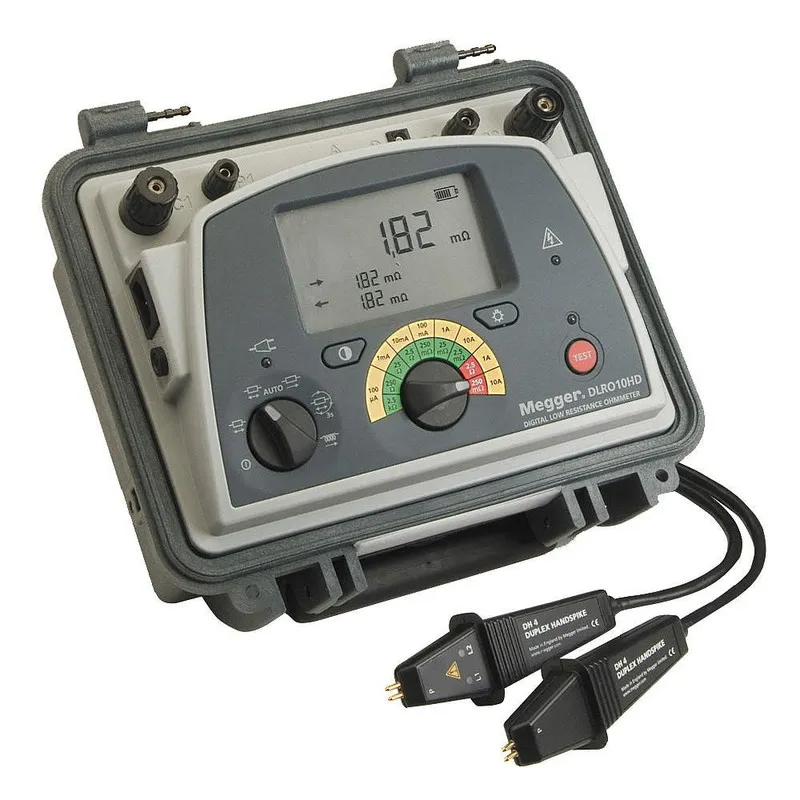 Тестер Megger DLRO10HD Digital micro ohmmeter Low resistance ohmmeter — фото лота 1