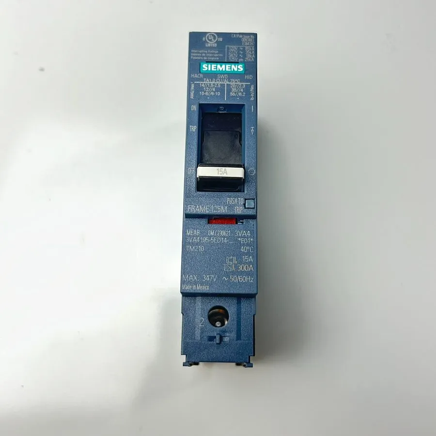 Автоматический выключатель SIEMENS 3VA4195-5ED14-0AA0 Molded Case Circuit Breake