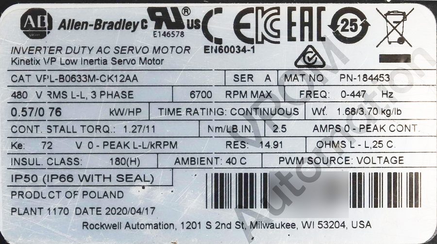 Фото лота VPL-B0633M-CK12AA от продавца №85489