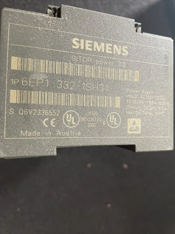 Блок питания Siemens SITOP POWER 3.5 1P 6EP1 332-1SH31 Power Supply 24 VDC 3.5 A