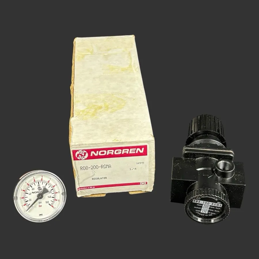 Трубопроводная арматура Norgren R08-200-RGMA 5-150 psig 1/4 NPTF Pneumatic Press