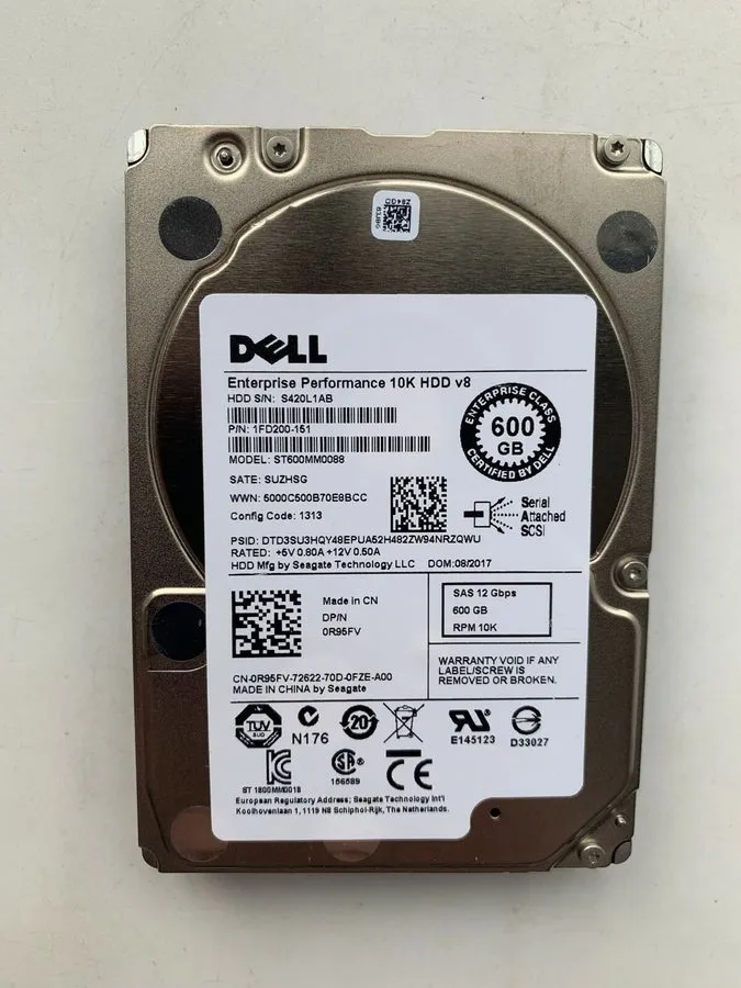 Жёсткий диск Dell R95FV 0R95FV 600GB 10K 12Gb/s 2.5" SAS HDD Hard Drive ST600MM0