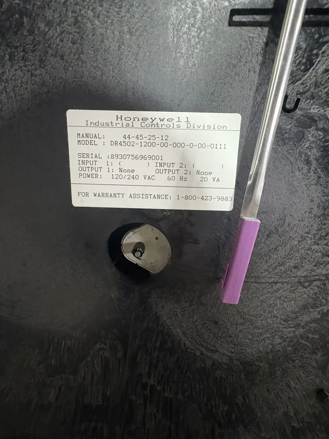 Регистратор HONEYWELL CHART RECORDER DR4502-1200-00-000-0-00-0111 — фото лота 1