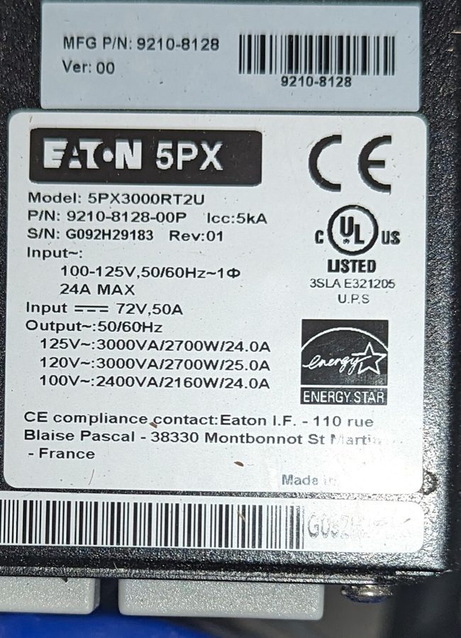 Фото лота 5PX3000RT2U от продавца №18102