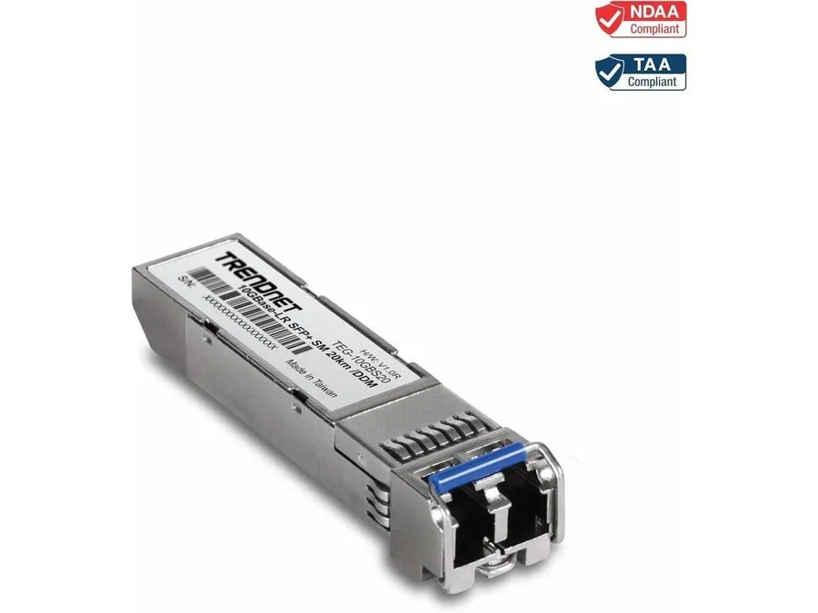 Трансивер TRENDnet SFP+ Single Mode LC Module, NDAA / TAA compliant (20km) TEG-1