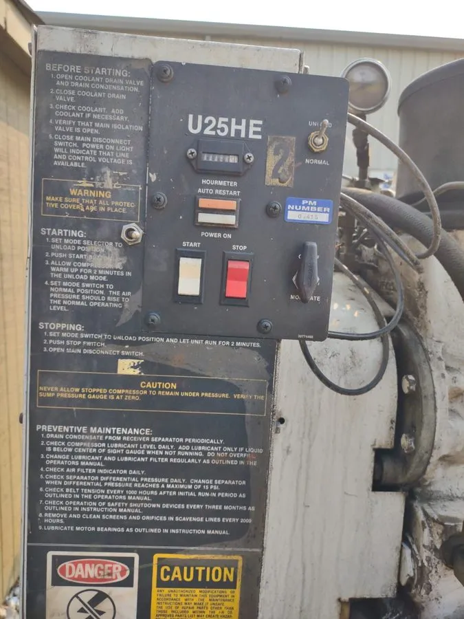 Компрессор U25-HE Ingersoll Rand compressor — фото лота 1