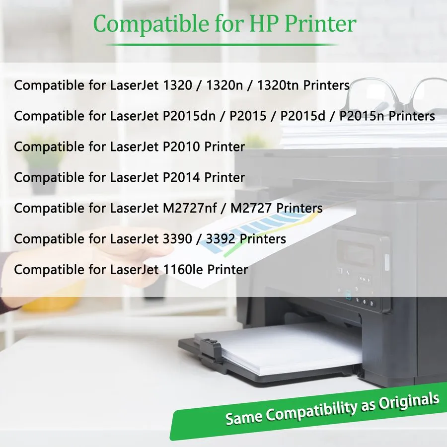Лазерный принтер 8PK Q7553A 53A BK Laser Toner для For HP LaserJet P2014D P2014N — фото лота 1