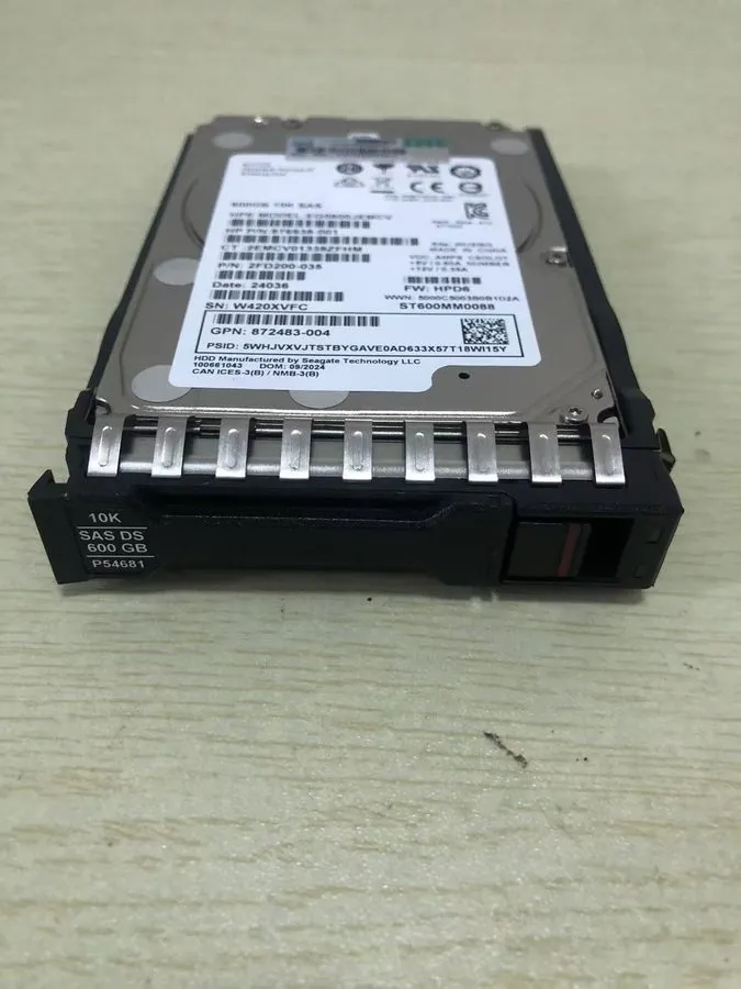 Жёсткий диск P53561-B21 P54681-001 HPE 600GB SAS 12G 10K 2.5" ENT GEN11 HDD Hard