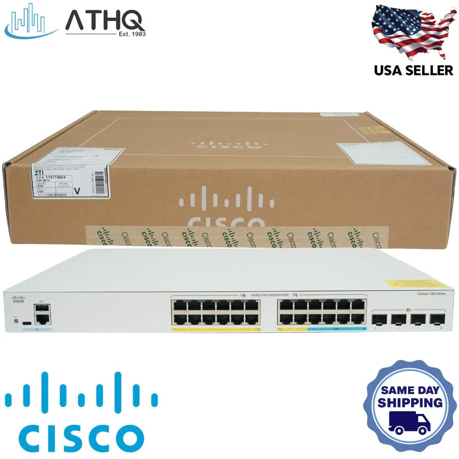 Коммутатор Cisco C1300-24MGP-4X 24-Port Multi-Gig PoE+ 4x10G SFP+ Managed Switch