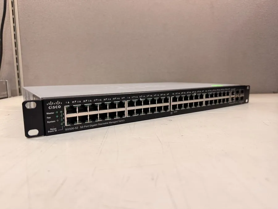 Коммутатор Cisco SG500-52-K9 V02 52-Port Gigabit POE Stackable Managed Switch