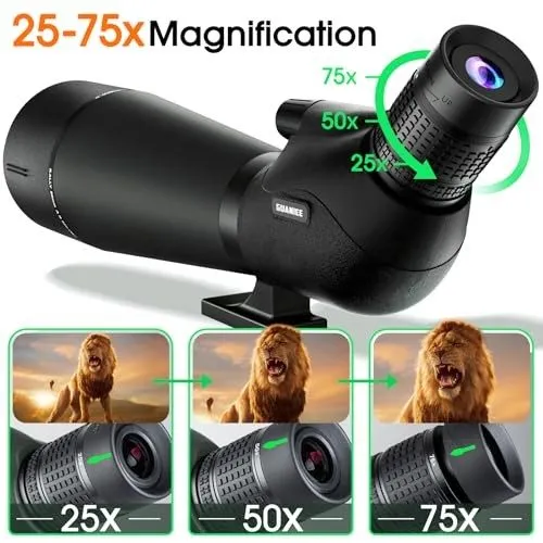 Оборудование видеонаблюдения Flagship 25-75x80 Spotting Scope Spotting Scopes wi — фото лота 1