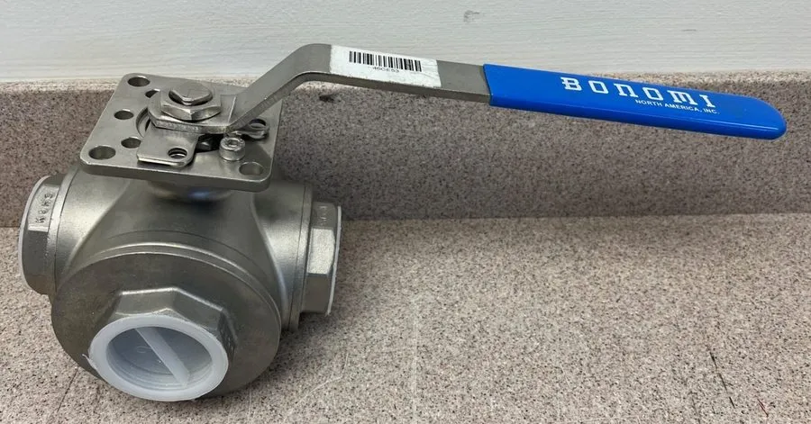 Клапан Bonomi 966N-2 2" Npt Stainless Steel Ball Valve 3-Way