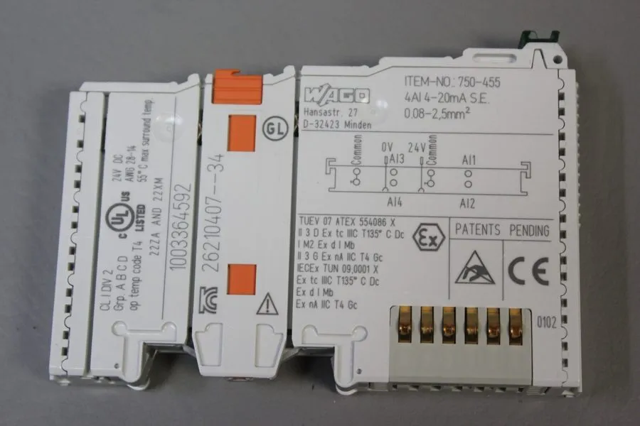 ПЛК Wago 750-455 Buscoupler DeviceNet Module PLC
