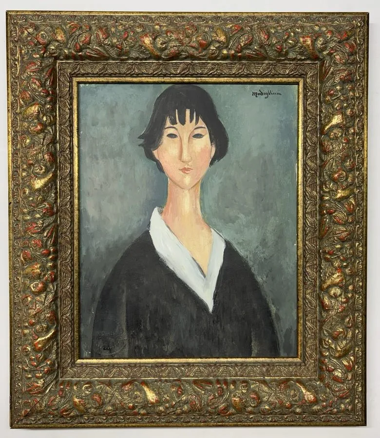 Лабораторный прибор Amedeo Modigliani 1824-1920 Oil on Paper In The Style Of Pai — фото лота 1