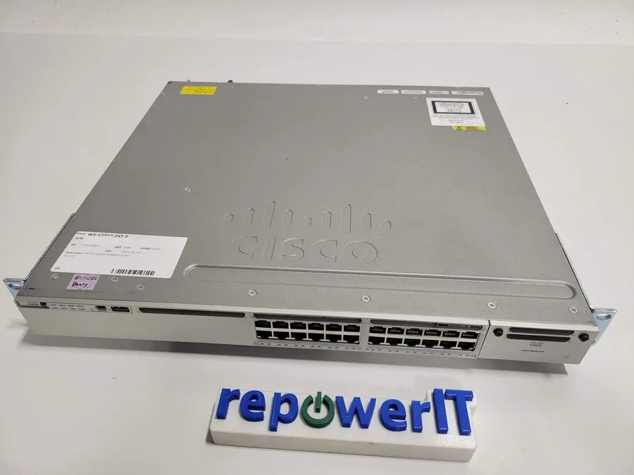 Коммутатор Cisco Catalyst WS-C3850-24T-E Switch 24 Port Gigabit 350W 30 DAYS