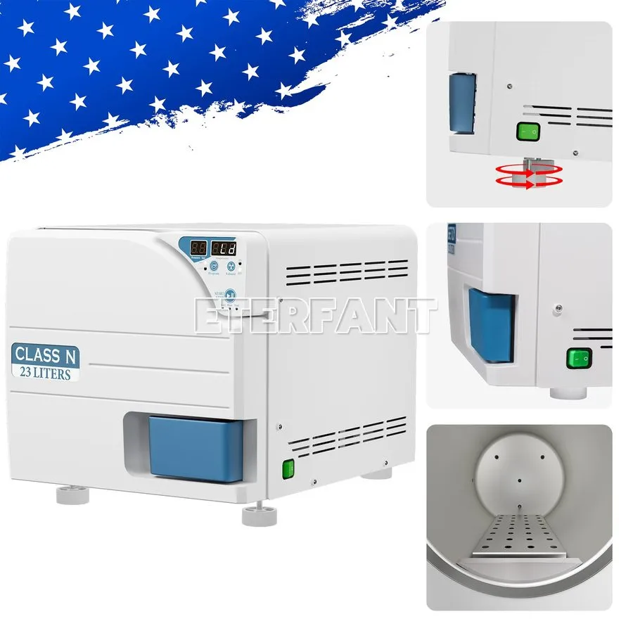 Стерилизатор Dental Medical Autoclave Steam Sterilizer Class N 23L Drying Functi