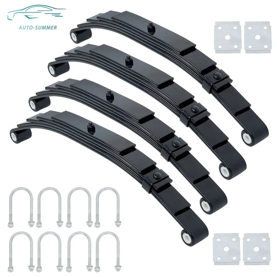 Складское оборудование 6000lb Tandem Trailer Axle Suspension Kit 5 Leaf Springs  — фото лота 1