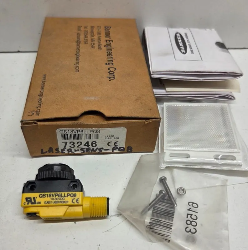 Фотоэлектрический датчик Banner QS18VP6LLPQ8 Photoelectric Sensor 10-30VDC M12 I