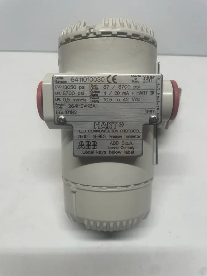 Датчик давления HART 264HSVKBA1 DIFFERENTIAL PRESSURE TRANSMITTER, 2600T SERIES — фото лота 1