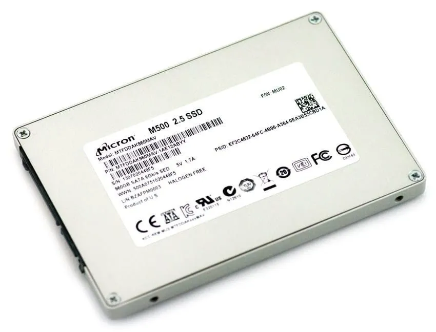 SSD-накопитель Micron 240GB SSD MTFDDAK240MAV M500 SATA III 2.5" [ S.M.A.R.T. ] — фото лота 1