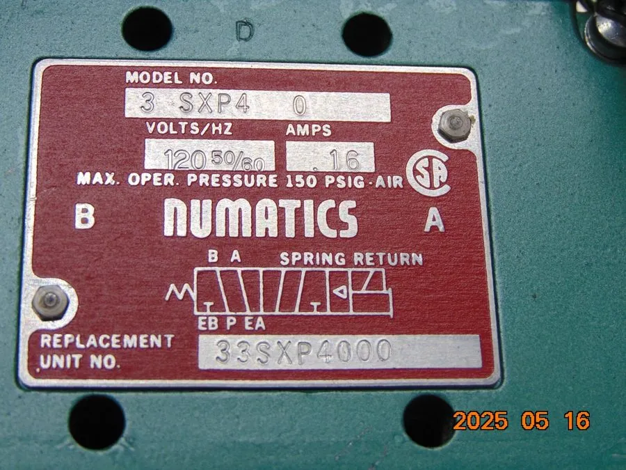 Электромагнитный клапан Numatics 12SXD441O000030 237-221B Pneumatic Solenoid Val