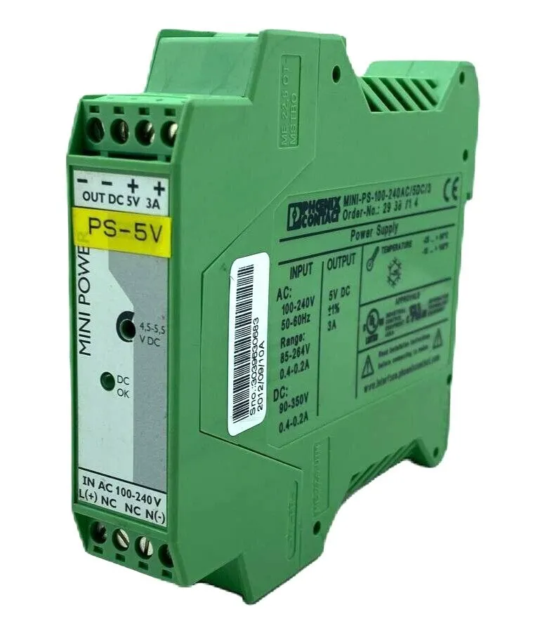 Блок питания Phoenix Contact MINI-PS-100-240AC/5DC/3 2938717 15W 3A DIN Rail Pow