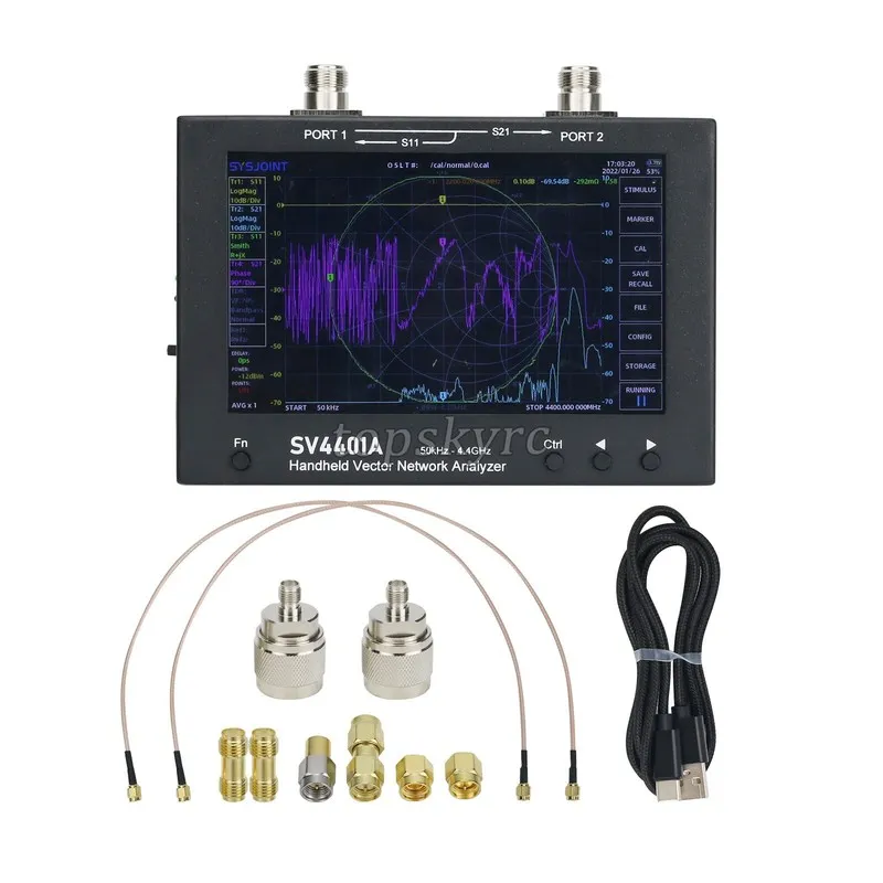 Анализатор цепей SV4401A 50KHz-4.4GHz VNA Vector Network Analyzer 100DB Dynamic