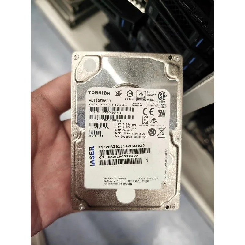 Жёсткий диск HP Toshiba 600GB 2.5" 6G 10K SAS HDD Hard Drive EG0600FCSPL AL13SEB