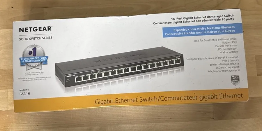 Коммутатор NETGEAR GS316-100NAS 16 Ports Standalone Ethernet Switch