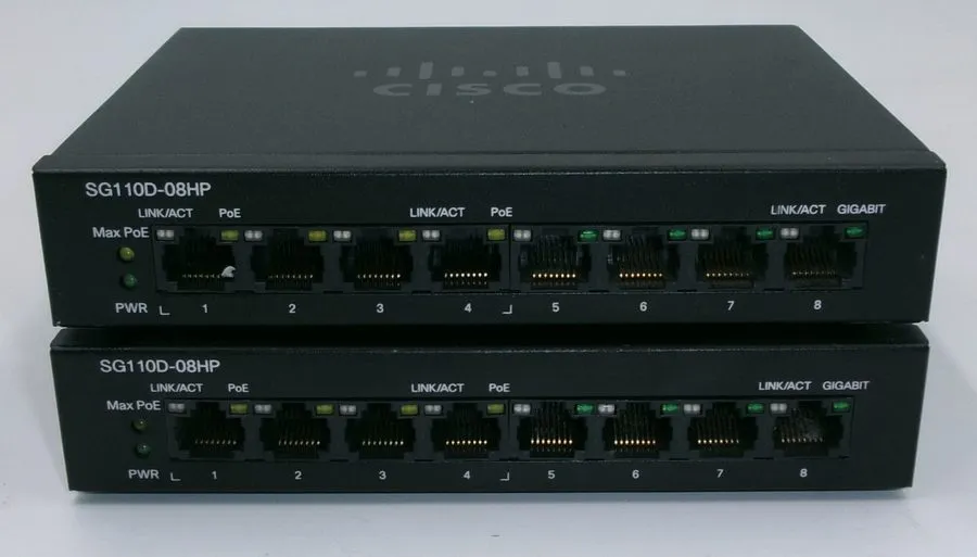 Коммутатор Cisco SG110D-08HP 8 Port Gigabit PoE Desktop Switch