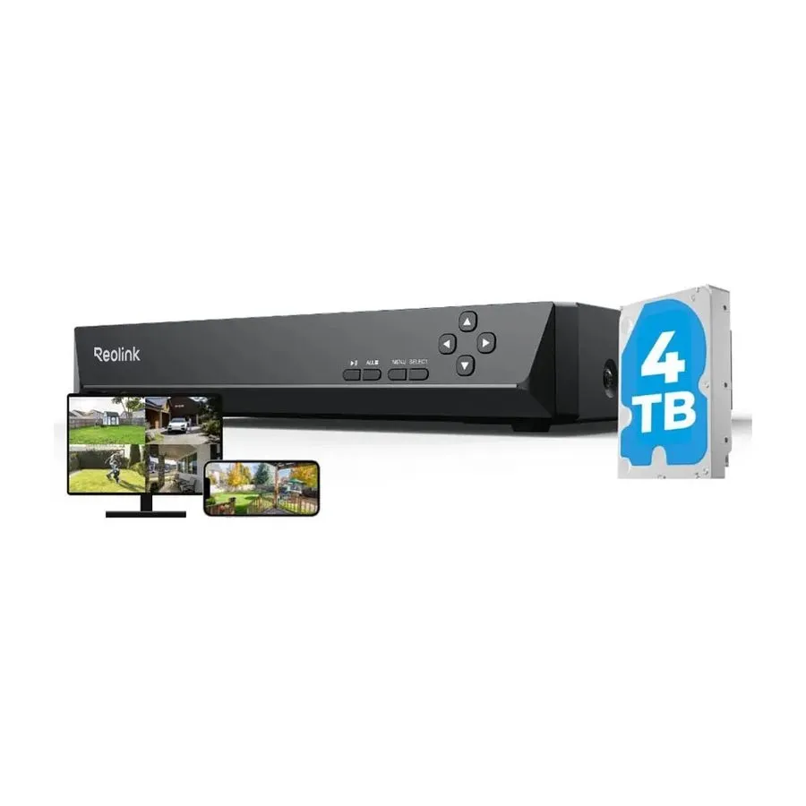Жёсткий диск REOLINK RLN16-410 16-Channel PoE NVR Security System 4TB HDD
