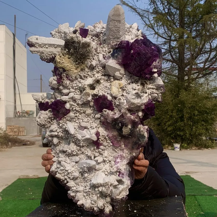 Лабораторный прибор 54.34LB Natural purple Fluorite Quartz Crystal Mineral speci