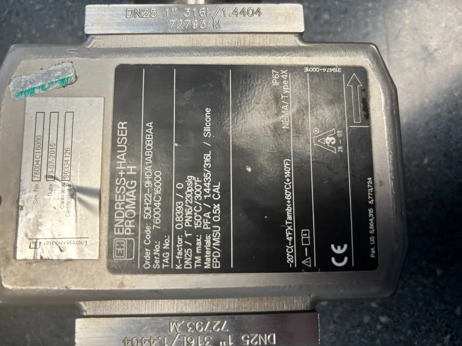 Датчик endress hauser promag h 50h22 — фото лота 1