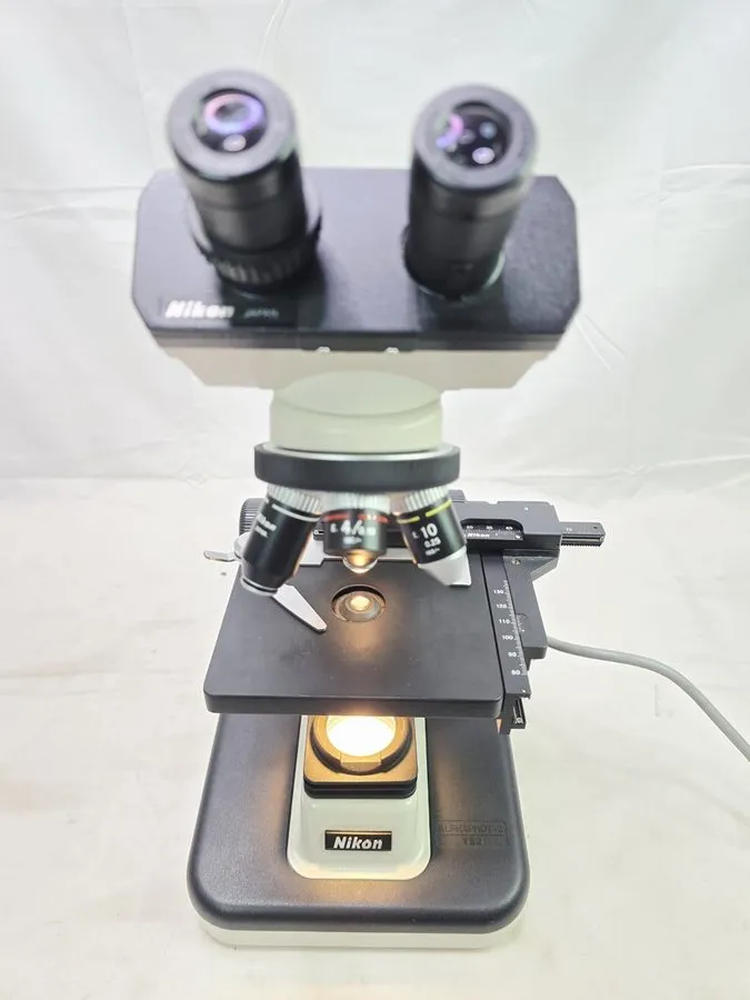 Микроскоп Nikon Alphaphot-2 YS2-T Microscope With 4 Nikon Objectives 4x 10x 40x 