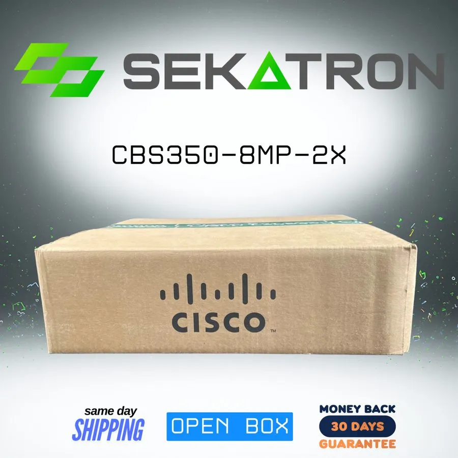 Коммутатор Cisco Refresh CBS350-8MP-2X Managed 8-Port 2.5G PoE+ 2x10G SFP+ Switc — фото лота 1