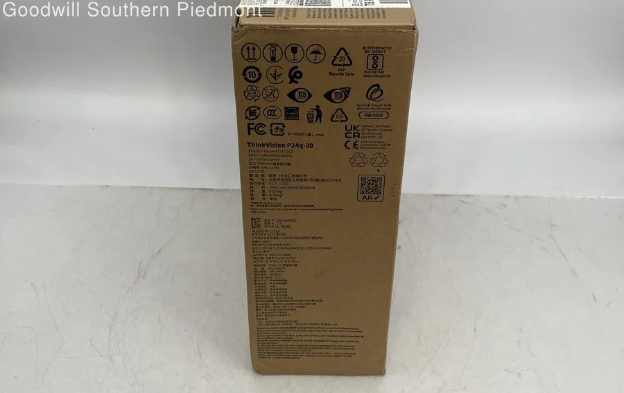 Монитор Lenovo ThinkVision P24Q-30 23.8 in LED Monitor 2K 2560 x 1440 (QHD)